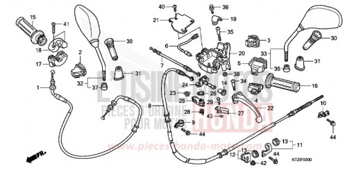 HANDLE LEVER/SWITCH/CABLE PES1259 de 2009